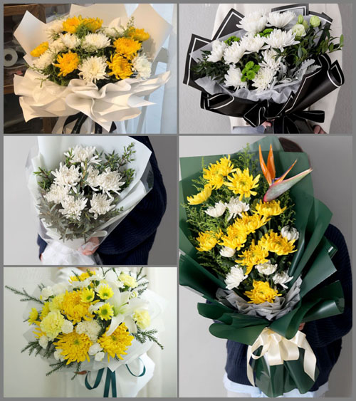 湖南株洲醴陵市来龙门街道白事花束代送